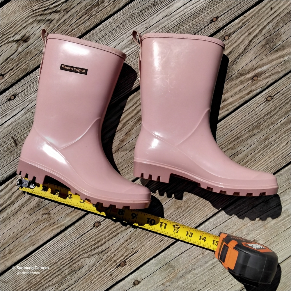 Planone Pink Waterproof Rain boots